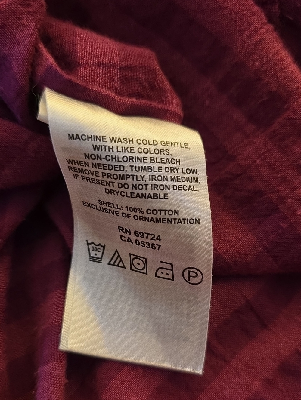 Mountain Hardwear Plum Striped Henley Lightweight Outdoor Top Size 12 - Picture 6 of 6